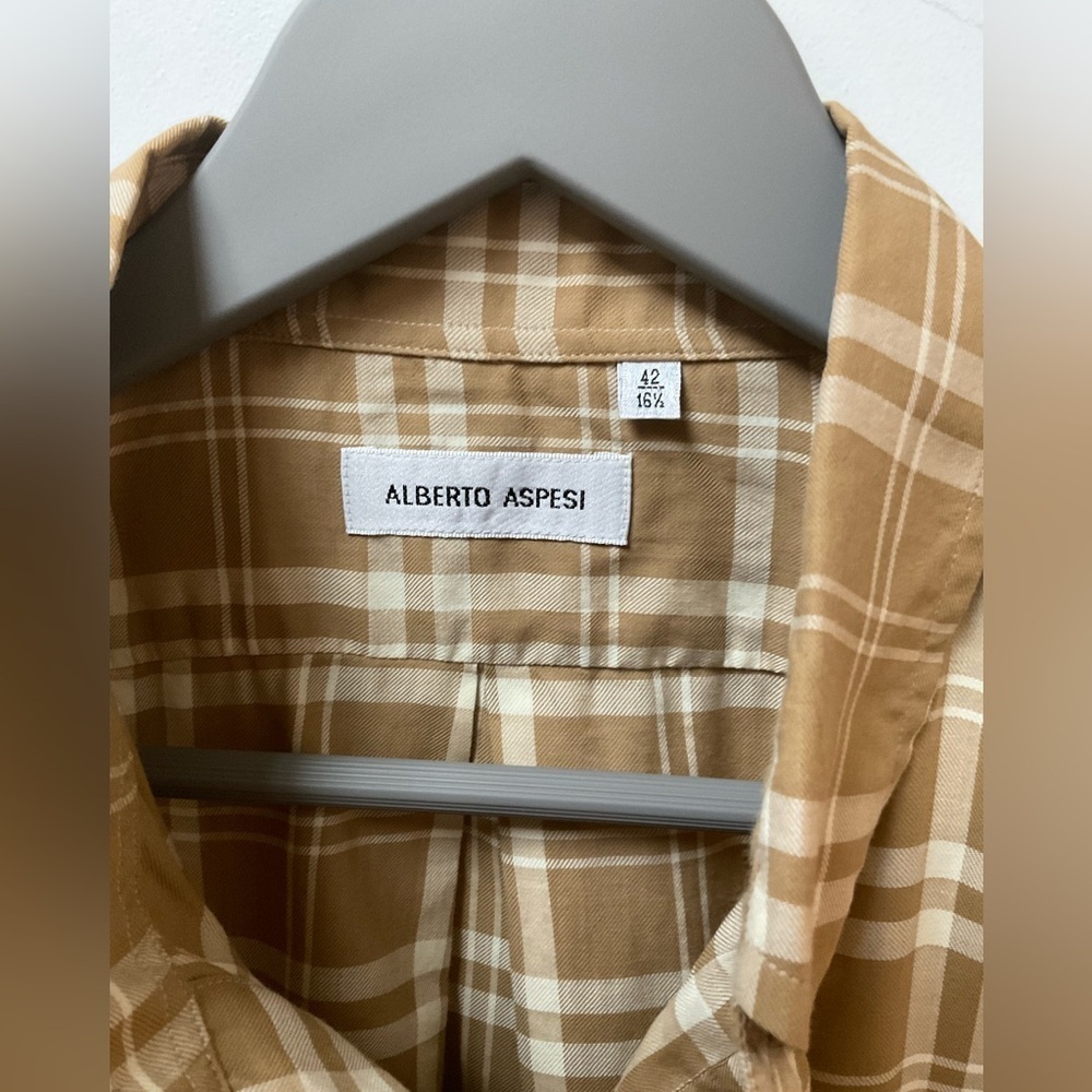 Alberto Aspesi Cotton Plaid Shirt - Picture 2 of 7